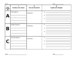 Essay Organization Chart Ice Method