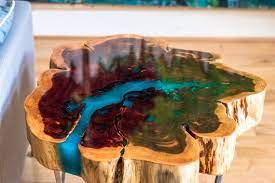 Fire table step by step guide: Cedar Round Epoxy Table With Steel Geometric Base Wood Resin Table Resin Furniture Wood Resin