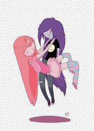 Huntress leant against a white table as she watched princess bubblegum rush around her lab. Marceline The Vampire Queen Princess Bubblegum Fan Art Mangaka Bubble Gum Vertebrate Fictional Character Png Pngegg