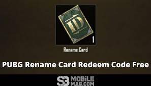 Pubg Rename Card Redeem Code Free 2021 September Sb Mobile Mag