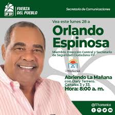 🎥🎙️|Entrevistas| Este Lunes 28 de marzo, a los compañeros de la Fuerza  del Pueblo: @Orlando2020SC, @TonyHerrera_C , @BautaRojas ,Juan Carlos  Espinal y @johngarciaortiz ▶️ ¡¡No te las pierdas!! #FPComunica