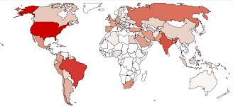 The us, india and brazil have seen the highest. Coronavirus Map See How Covid 19 Has Spread Time