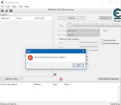 I used ce for a long time now i have an issue after updating to 7.2 it seems that cannot attach debugger to some processes like metro exodus and when i used ce 7.1 it worked fine it won't show any errors just say it takes a while to attach debugger i waited for about. Cheat Engine View Topic Access Violation Ce 6 6