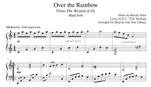 Free sheet music preview of over the rainbow for voice and piano by nikki yanofsky. Music By Jodi Ann Over The Rainbow Harp Solo