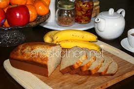 Add in the dry ingredients into the egg mixture, add banana. Very Easy Banana Bread Recipe Arie S Kitchen