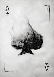 Human skull full face in ace spades vector. Pin By Hannah Cybul On Random Card Tattoo Spade Tattoo Tattoos