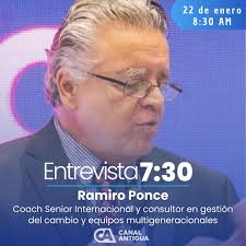 📡 No se pierda este miércoles la entrevista con Ramiro Ponce, Coach Senior  Internacional y consultor en gestión del cambio y equipos  multigeneracionales. 🗣Quien conversará sobre el tema: "Empresas  guatemaltecas ante el