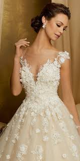 Brautkleider, kochtöpfe und zahnbohrmaschienen : Stunning Tulle Sequin Tulle Scoop Neckline A Line Wedding Dress With Lace Appliques 3d Flowers B Brautkleid Spitze Brautkleid Prinzessin Kleider Hochzeit