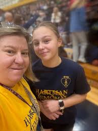 WMS staff and students played in the annual Jerry Hartman Memorial Game  today! The 8th grade boys and girls basketball teams took