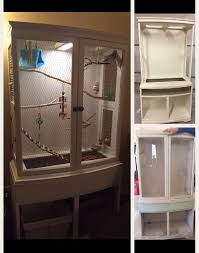 Bird Cage For Sale Craigslist Old Cabinet Made Into A Brilliant Bird Cage We Replaced The Glass With Wire And Added 2 Little Doors On The Sides Then Put I Bird Cage Cage Recycled Yard Art
