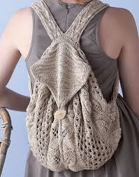 Commuter Knapsack Crochet Knitting Crochet Backpack