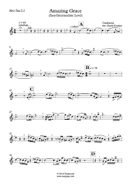 Enjoy sheet music for the gospel favorite amazing grace. Saxophone Sheet Music Amazing Grace Easy Intermediate Level Alto Sax Traditional