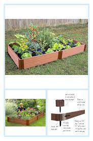 Frame It All Star 4 X 8 Rectangular Garden Bed In Sienna Bed Bath Beyond Raised Garden Raised Garden Beds Garden Beds