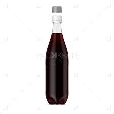 1l Pet Cola Bottle Smart Label Packreate Bottle Beverage Packaging Bottle Mockup