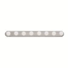 This sinclair led vanity is highly decorativethis sinclair led vanity is highly decorative style adding beauty and light to any room. Kichler Lighting Transitional 8 Light Brushed Nickel Bath Vanity Light Overstock 13687187