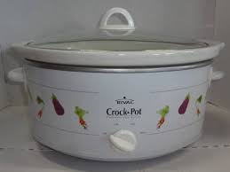 Maybe you would like to learn more about one of these? Rival Crock Pot Slow Cooker 5070 7 Qt Oval Manual Slow Cooker Low High Warm Heat Setting Removable Oval Stoneware Pot With Dome Shape Tempered Glass Lids 11 1 2 L X 14 1 2 W