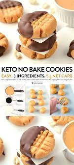 3 Ingredient No Bake Peanut Butter Cookies Recipe Keto Dessert Recipes Keto Peanut Butter Cookies Easy Healthy Cookies