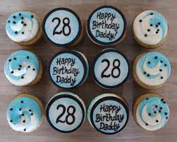 See more ideas about just desserts, delicious desserts, dessert recipes. Birthday Cupcakes For Him Men Guy Boy Blue White And Black Buttercream Swirl Color Birthday Cake With Photo Creative Birthday Cakes 40th Birthday Cakes