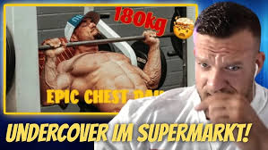 Chris Baumann auf Booster mooster 180Kg Bankdrücken! William Niewiara Live  Reaktion