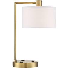 Dini stock photos dini stock images page 3 alamy. 360 Lighting Modern Desk Table Lamp With Usb And Ac Power Outlet In Base Antique Brass Linen Drum Shade Living Room Bedroom Office Target