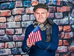 A Man With An American Flag In His Hand On Independence Day Independence Day Of America Elections Patriot People Place For Text Background Image Photo Model Stock Photo Picture And Royalty Free