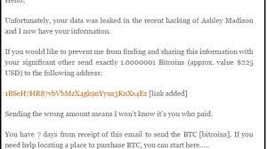 Hacked Ashley Madison Users Blackmailed With Bitcoin Demand Ubergizmo
