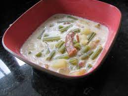 Green Bean Soup - Bouneschlupp Recipe - Foodcom Recipe Green Beans Soup Green Bean Recipes Soup Bean And Sausage Soup
