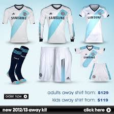 I think it might be the orange that's on the back of this year's third kit. Chelsea Fc Kit 2012 13