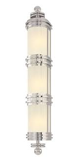 Elegant, versatile bath and vanity. Large Paris Deco Wall Sconce Polished Nickel Art Deco Bathroom Art Deco Lamps Art Deco Lighting