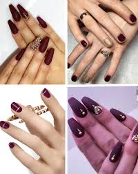 All for fashion design today present you 27 perfect nail art ideas , just to give more and more inspiration how to make your nail with favorite nail. Burgundy Nails 45 Nail Designs For Different Shapes Shopping Ideas