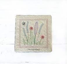 Transferring embroidery patterns to fabric. Ith Pot Holder With Traditional Bee Scene Embroidery Pattern For 8 8 Hoops Pixie Willow Patterns