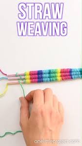 Straw Weaving Instructions How To Weave With Drinking Straws And Yarn Diy Crafts For Tweens Tween Crafts Straw Weaving