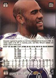 1997 Flair Showcase Row 2 #85 Derrick Alexander WR
