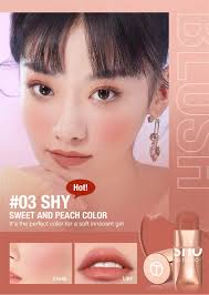 O.TWO. O Vigorous and smooth powder blusher cream/beautify and  brighten/show color/natural nude makeup powder blusher stick