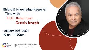 Joseph edwin dennis was born on month day 1869, at birth place, to william taylor dennis and ann adelaide dennis (born fullmer). January 14th 2021 Elders Knowledge Keepers Time With Elder Xwechtaal Dennis Joseph Ubc Learning Circle