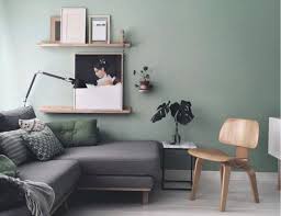 Dove Grey Room A Light Green Wall And Green And Grey Upholstery Green Walls Living Room Sage Green Living Room Grey Sofa Living Room