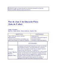 5 Planes De Clase De Educacion Fisica How To Plan Peer Sayings