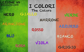 Italian Lesson Vocabulary The Colors Learning Italian Italian Language Learning Italian Language School