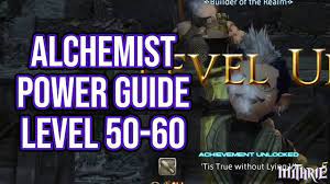 Numerous gamers are investing their time and energy to reach the level cap as the hype of striking the top first is increasing rapidly. Ffxiv 3 0 0810 Alchemist 50 60 Powerlevel Guide Youtube