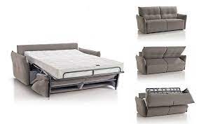 Divano letto larghezza 200 cm profondita seduta 92 cm altezza da terra fin sopra schienale 96 cm materasso e rete da 140 cm profondita 195 cm altezza materasso 20 cm materasso di alta qualita predisposto con 2 lastre. Divani Letto Con Materassi Da 18 Cm Di Rosini Divani