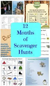 12 Months Of Scavenger Hunts For Kids Scavenger Hunt For Kids Business For Kids Activities For Kids