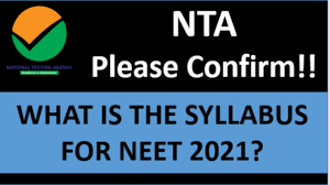 Nta will release the neet 2021 admit card 15 days prior to the exam. Neet 2021 Syllabus Nta Please Clarify Tag Nta On Twitter Link In Video Description Youtube