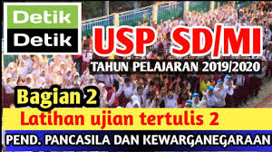 Buku detik detik sd 2020 kunci jawaban revisi 2021 kunci jawaban detik detik sd 2018 bahasa indonesia dunia sekolah id 4 9 5 178 review s from buyer penerbit download buku manual aplikasi pendataan akm tahun 2020 2021 jenjang smp mts smptk. Latihan Ujian Tertulis 2 Usp Sd Mi Ppkn Detik Detik Usp Sd Mi 2020 Youtube