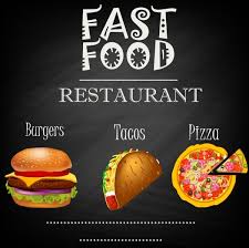 Fast Food Restaurant Advertisement Dark Design Colored Icons Free Vector In Adobe Illustrator Ai Ai Format Encapsulated Postscript Eps Eps Format Format For Free Download 5 89mb