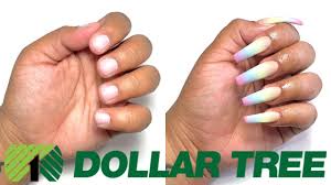 Acrylic nails in nail services/manicures. Dollar Tree Acrylic Nails At Home All Products Only 1 Not Clickbait Youtube