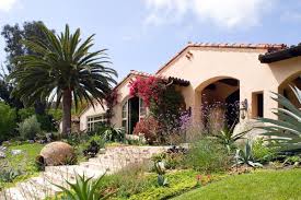 Rancho Santa Fe California Mission Drichards Interiors Palm Trees Landscaping Landscape Design Mediterranean Landscaping
