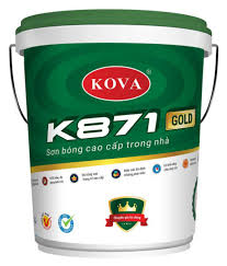 Sơn Kova bóng cao cấp trong nhà K871-Gold - 4kg - Sơn kova HAT Việt Nam  92-94 Cầu Diễn