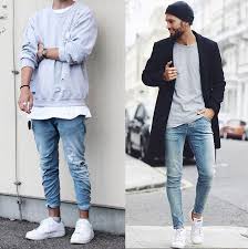 Resultado de imagen para zapatillas blancas hombre