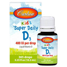 You may need to consult a healthcare. Kids Super Daily D3 400 Iu Vitamin D Liquid Carlson Labs