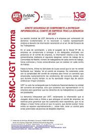 Seccio Sindical Ugt Securitas Catalunya Fesmc Ugt Informa Ariete Seguridad Seguridad Arietes Hora De Verano
